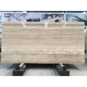 Silver Travertine Marble Slab
