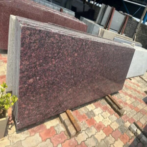 Reddish White Granite Slab